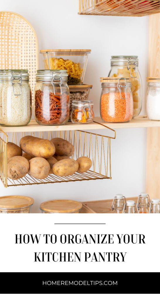 organize your kitchen pantry